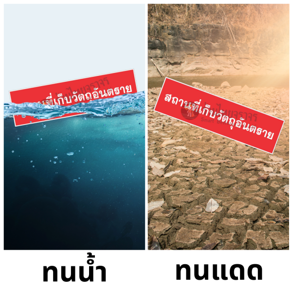 ป้ายสถานที่เก็บวัถตุอันตราย