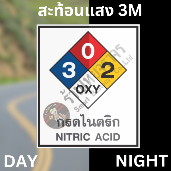 ป้ายสัญลักษณ์แสดงอันตรายสารเคมี ระบบ NFPA