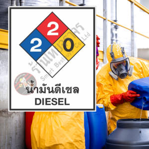 ป้ายสัญลักษณ์แสดงอันตรายสารเคมี ระบบ NFPA