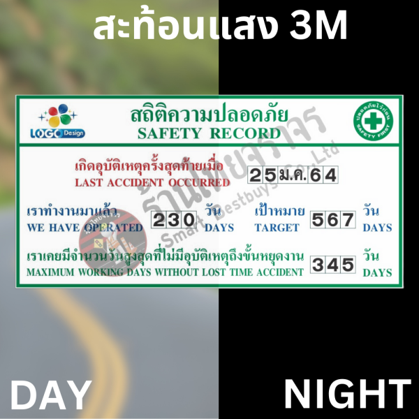 ป้ายสถิติความปลอดภัย