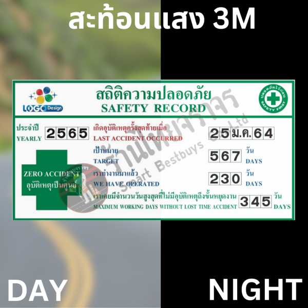 ป้ายสถิติความปลอดภัย