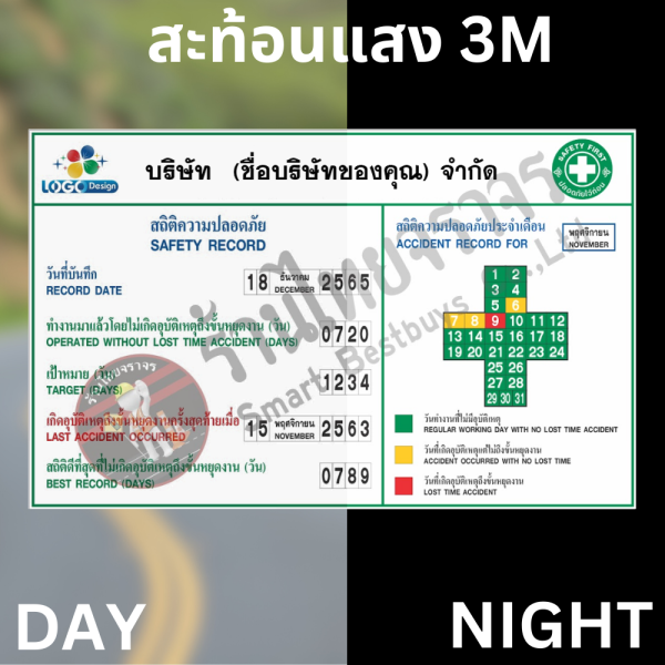 ป้ายสถิติความปลอดภัย