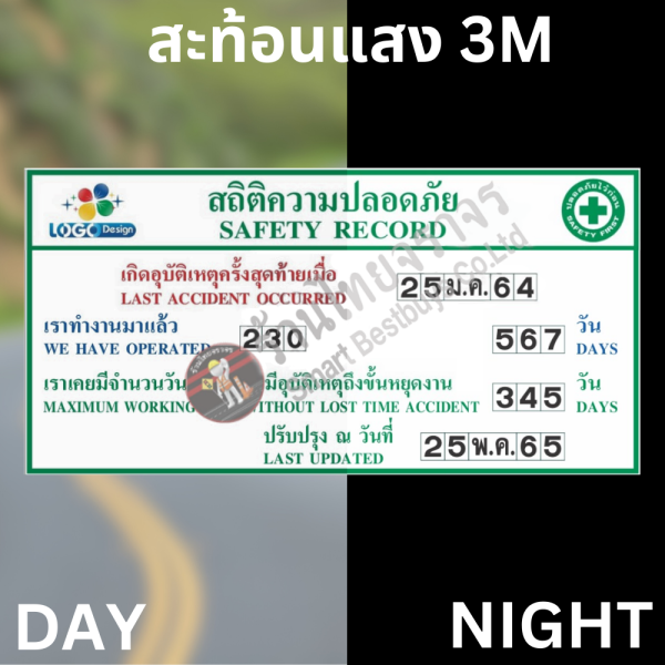 ป้ายสถิติความปลอดภัย